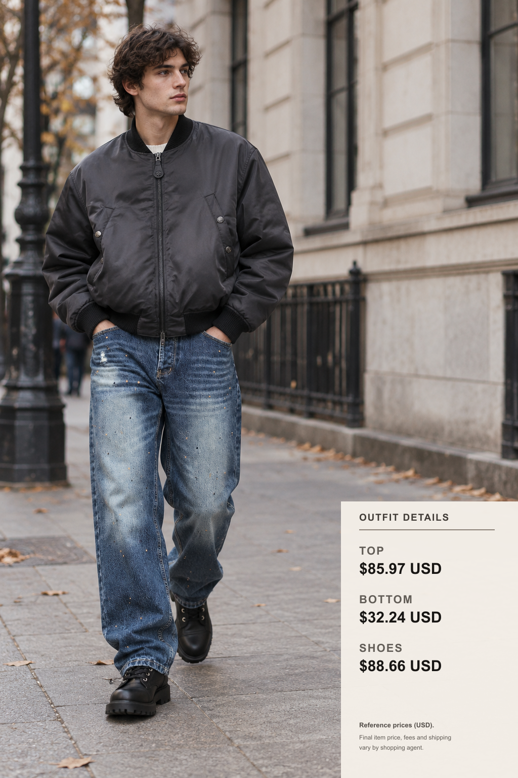 Acne Studios Jeans With Short Jackets outfit 1 full-body street style