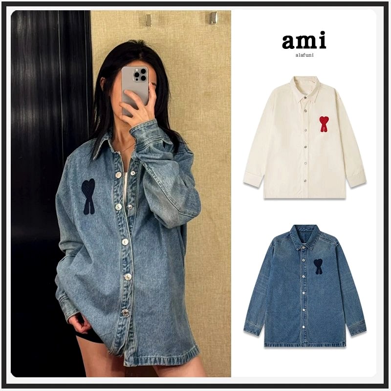 Ami Paris Heart-Embroidered Denim Jacket Review: A $45.97 Button-Front Trucker, Ordered Through an Agent