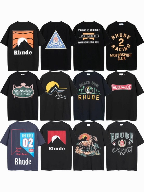 Rhude "Dark" Series T-Shirt Collection Review: Boxy Cotton Graphics, Worn for Ten Days