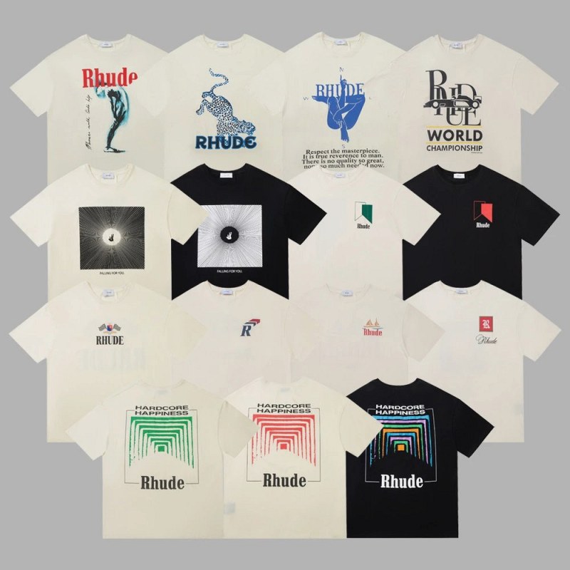 Rhude Multicolor T-Shirt Collection Review: Two Testers, Two Torsos, and a Hem That Settled the Size